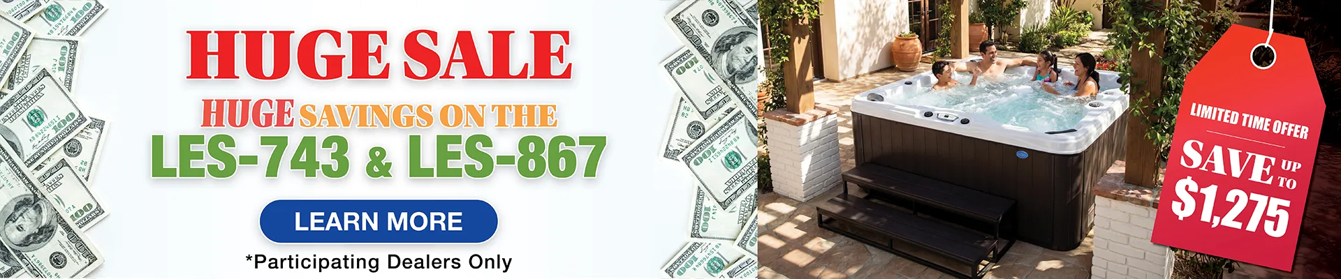 Calspas hot tub being used in a family setting - Fall River